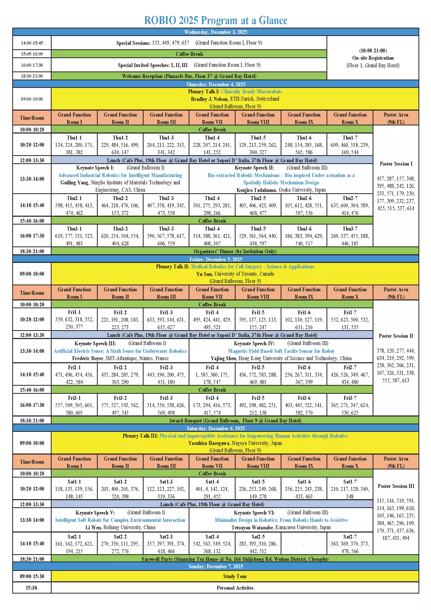 Program at A Glance